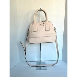 Kate Spade Southport Avenue Jenny Pink Pebbled Leather Crossbody Hand Bag Purse